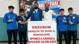 Erzurumlu Muay Thai Sporcuları Elazığ’dan Madalya İle Döndü