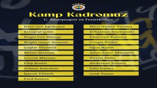 Fenerbahçenin, Alanyaspor maçı kamp kadrosu açıklandı