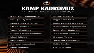 Fenerbahçenin Anderlecht maçı kamp kadrosu belli oldu