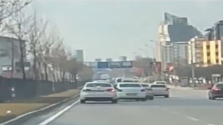 Gaziantepte makas atan sürücüler trafiği tehlikeye soktu