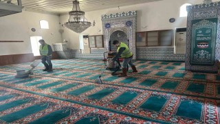 Gömeçte Ramazan ayı öncesinde camilerde temizlik seferberliği