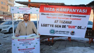 Hakkaride LGBT kapatılsın imza kampanyası
