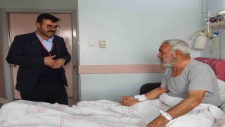 Hasta ve yakınlarının morali manevi destek ile yükseliyor