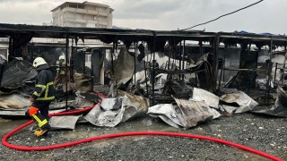Hatay'da Şantiyede Yangın Çıktı: İşçiler Zor Anlar Yaşadı