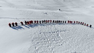 Hesarek Kayak Merkezinde arama kurtarma tatbikatı