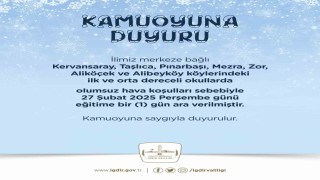 Iğdırdaki bazı köylerde eğitime kar engeli