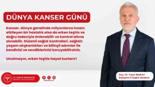 İl Sağlık Müdürü Doç. Dr. Bildirici, Kanser konusunda farkındalık ve eğitim arttırılmalı