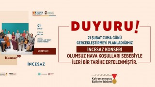 İncesaz Konseri Olumsuz Hava Koşulları Nedeniyle Ertelendi!