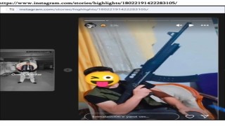 Instagram'da silahla poz veren şüpheli gözaltına alındı