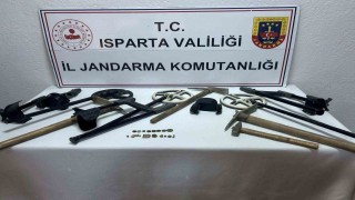 Ispartada jandarmadan tarihi eser kaçakçılığı operasyonu