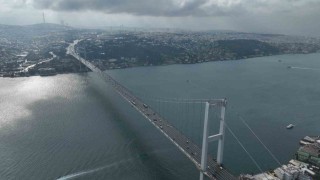 İstanbul Boğazında kar manzarası