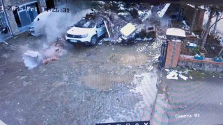 İstinat duvarı çöktü, 30 saniyeyle kurtuldu