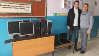 İş İnsanından Öğrencilere Bilgisayar ve Spor Desteği