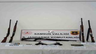 Jandarma ruhsatsız silah ve mühimmat ele geçirdi