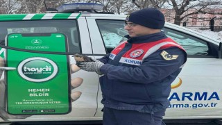 Jandarmadan atmacaya şefkat eli uzandı