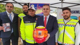 Jandarmadan ‘Güvenlik Kask bilgilendirmesi