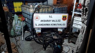 Jandarmadan kaçak madeni yağ operasyonu: 1 gözaltı