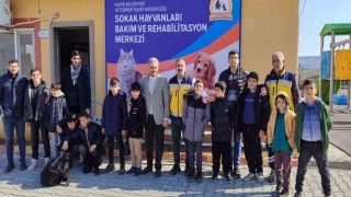 Kahta Belediyesi Hayvan Bakım Merkezi’ne Öğrenci Ziyareti