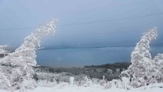 Kar yağışı Sapanca Gölüne bereket oldu: Gölde seviye 7 santimetre yükseldi