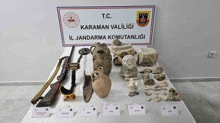 Karamanda jandarmadan tarihi eser operasyonu