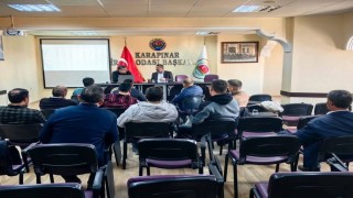 Karapınarda çiftçilere bilgilendirme toplantısı