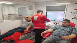 Karapınarda Kızılay tarafından kan bağışı kampanyası düzenlendi