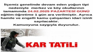 Karlıovada eğitime kar engeli