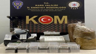 Karsta polisten 1 milyonluk kaçakçılık operasyonu
