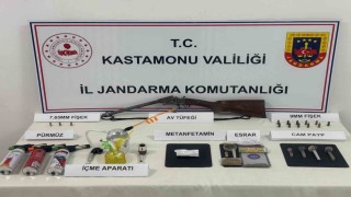 Kastamonuda uyuşturucuyla yakalanan 2 kişi tutuklandı