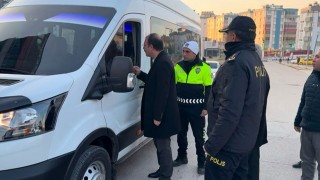 Kaymakam Dolu, Okul Servislerini Denetledi