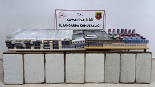 Kayseride 1 milyon 150 bin lira değerinde kaçak sigara ele geçirildi