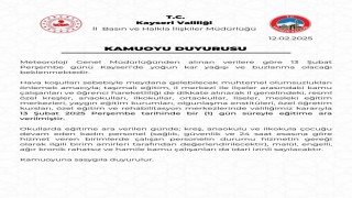Kayseride eğitime kar engelli