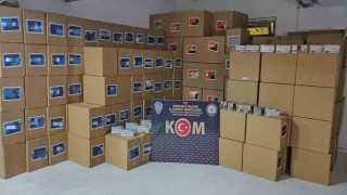 Kırıkkalede 2 milyon 140 bin makaron ele geçirildi: 2 gözaltı