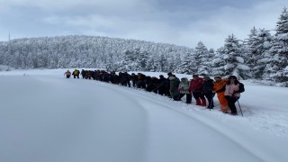 Kırıkkaleli dağcılar Ilgaz Dağına tırmandı
