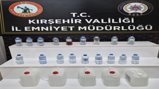 Kırşehirde 34 litre kaçak alkol ele geçirildi