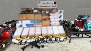 Kocaelide 1 milyon 800 bin liralık kaçak tütün operasyonu