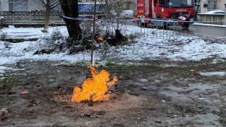 Kocaelideki metan gazı kar yağışına rağmen 4 gündür yanıyor