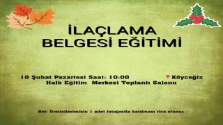 Köyceğizde ilaçlama belgesi eğitimi yapılacak