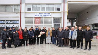 Kütahya İl Emniyet Müdürü Elbirden Altı Nokta Körler Derneği Kütahya Şubesine anlamlı ziyaret