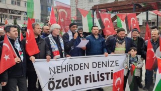 Kütahyada Gazze için protesto: İşgale ve zulme son verilsin