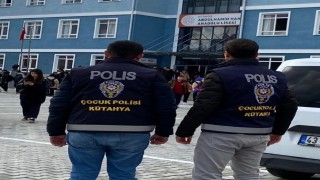 Kütahyada okul çevrelerinde güvenlik denetimi