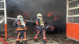 Malatyada korkutan iş yeri yangını