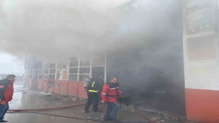Malatyadaki iş yeri yangının yeni görüntüleri ortaya çıktı