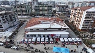 Malatyaya gönderilen yeni ambulanslara göreve başladı