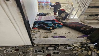 Mardinde ev yangınında 9 kişi dumandan etkilendi