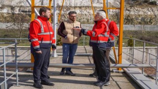 Merkezi Atıksu Arıtma Tesisinde incelemelerde bulundu
