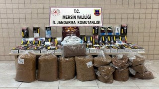Mersinde kaçak makaron operasyonu: 4 gözaltı