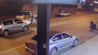 Mersinde kaza anları kamerada