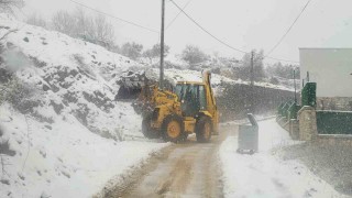 Mudanya Belediyesinden kar mesaisi
