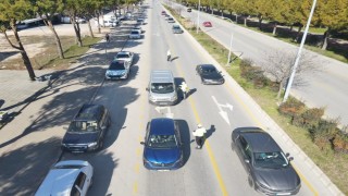 Muğlada drone destekli trafik denetimi